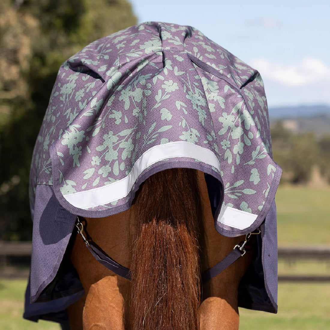 Weatherbeeta ComFiTec Plus Dynamic II Combo Neck Medium/Lite - Abstract Floral