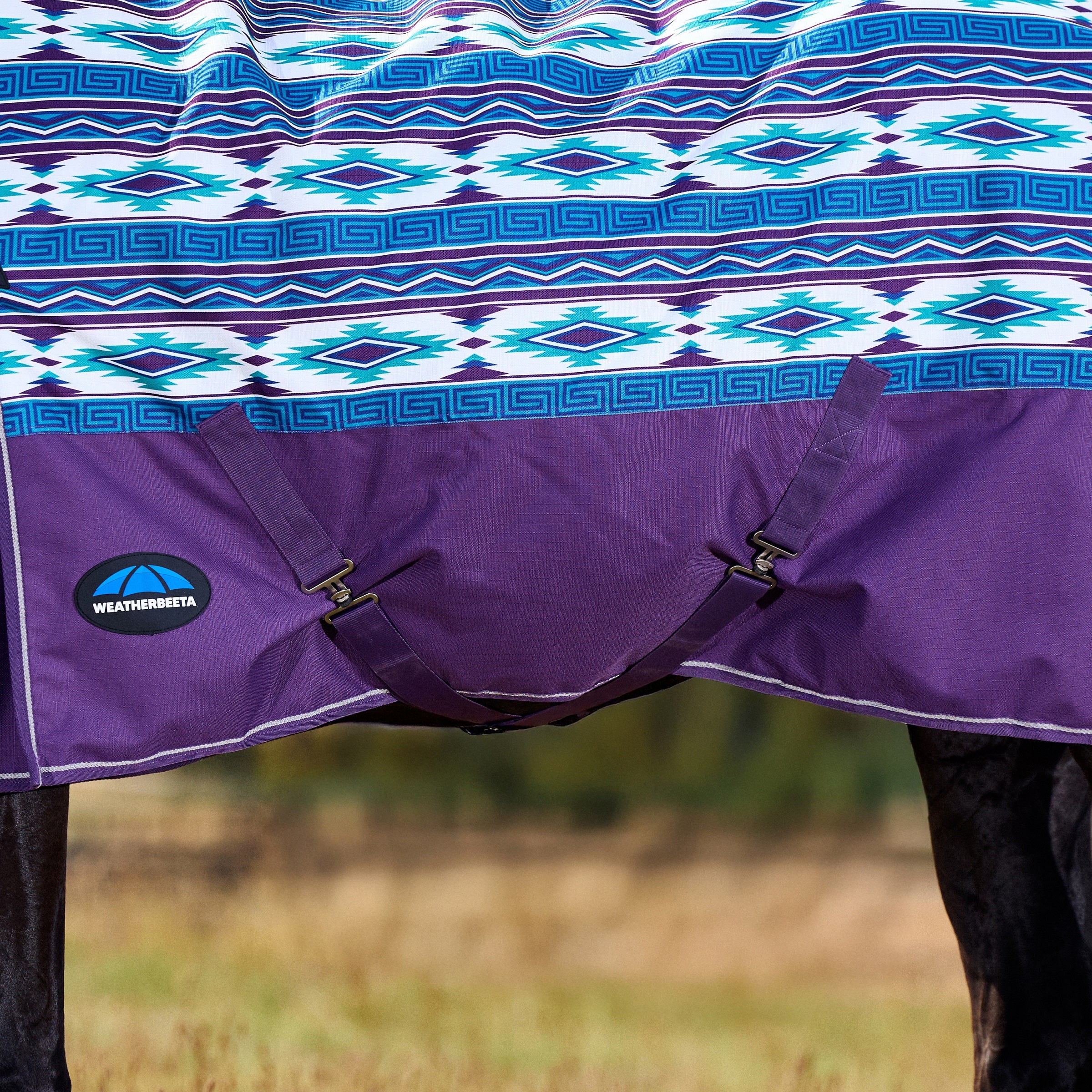 Weatherbeeta Comfitec Essential Turnout Combo Cover Lite Plus- 50g Purple Navajo Print