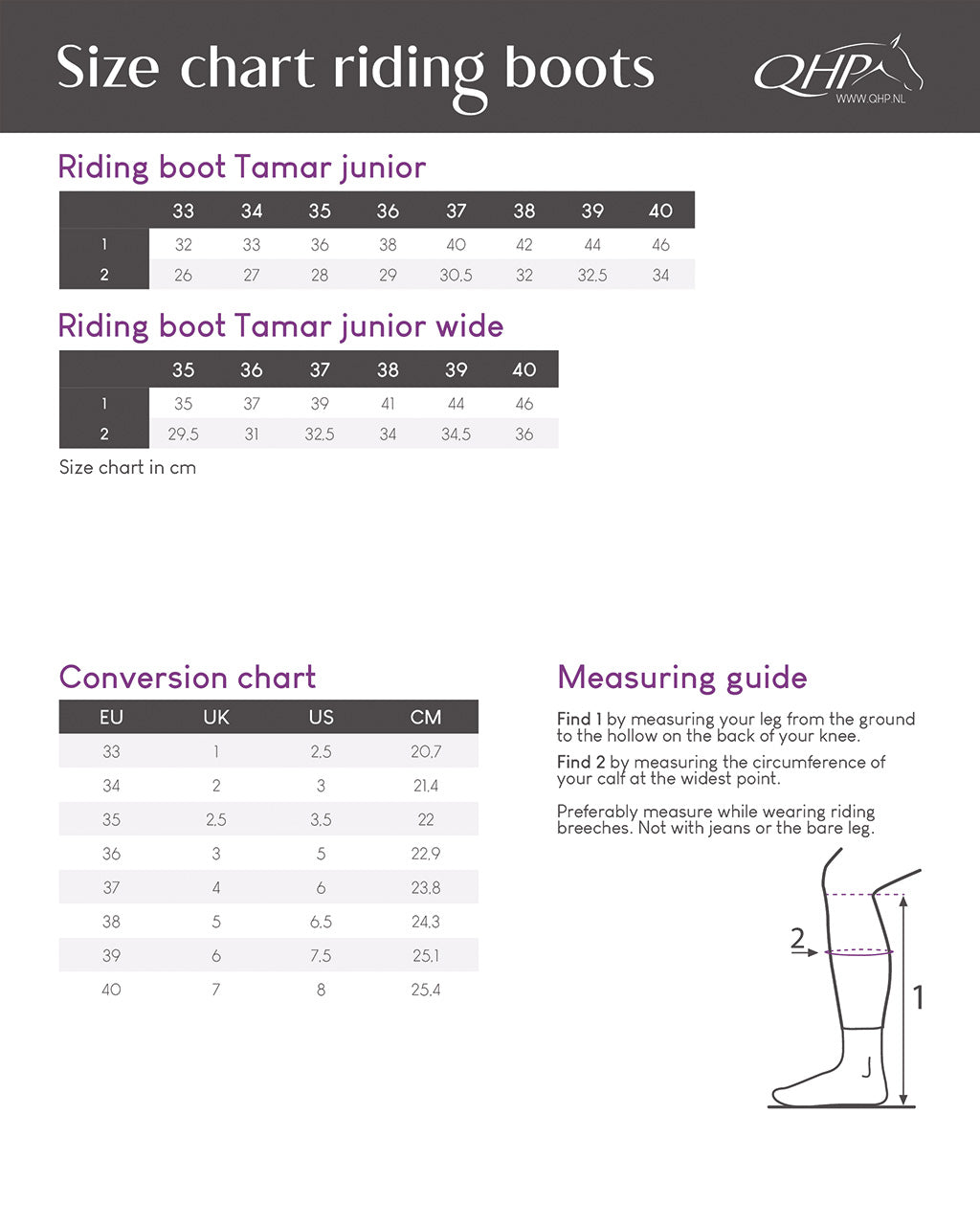 Tamar Junior Long Riding Boots