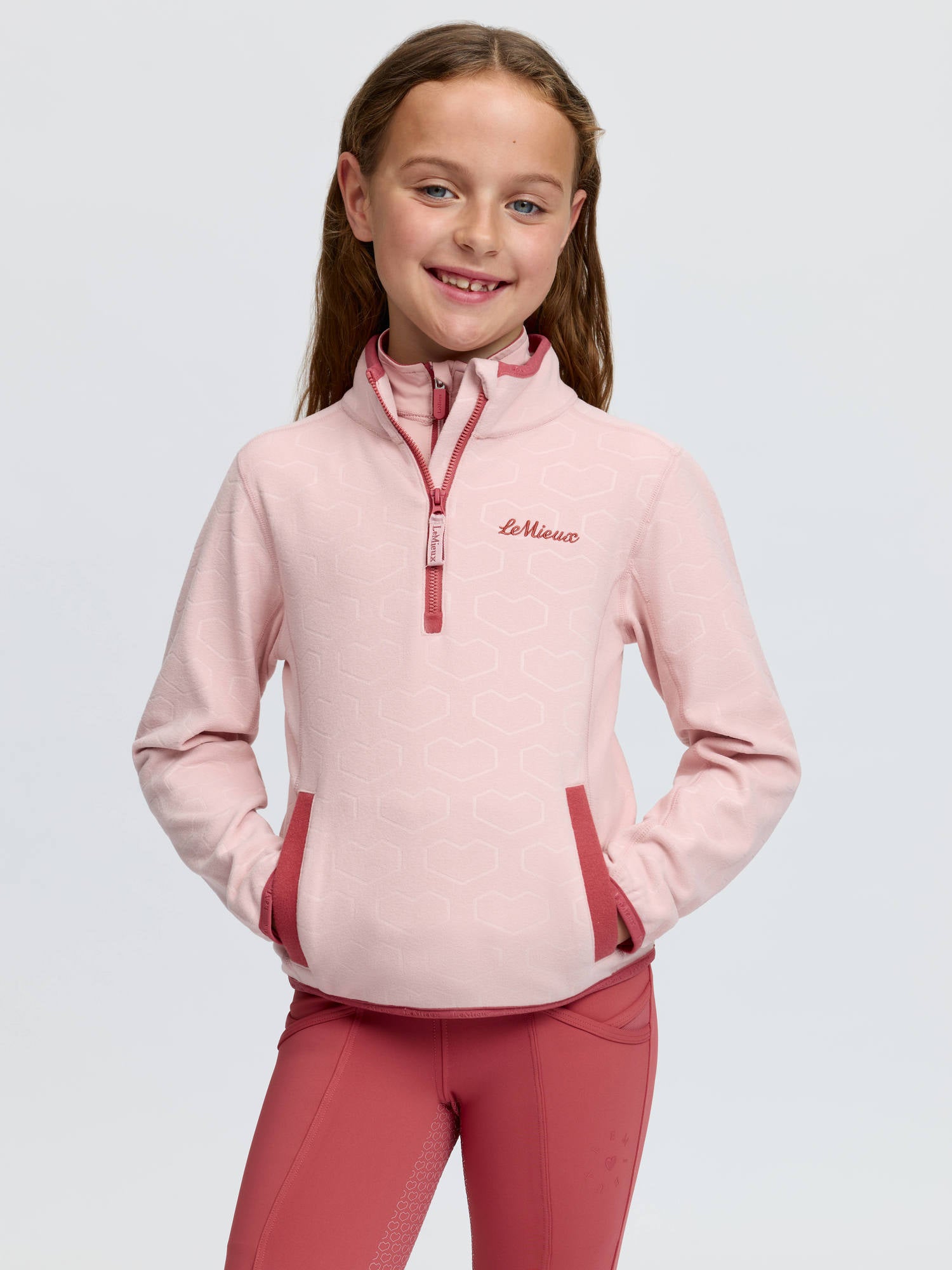 LeMieux Mini Maggie Heart Fleece Top