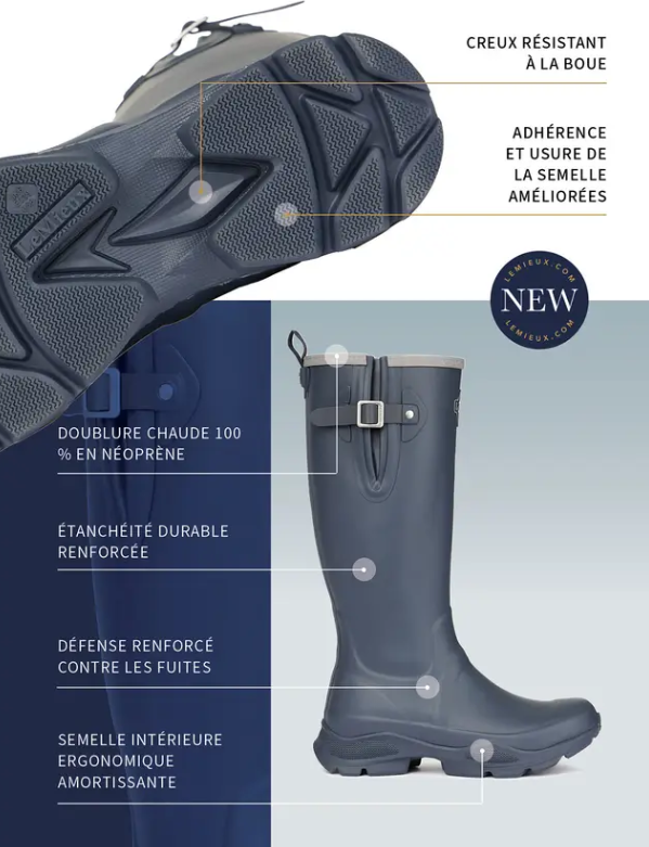 LeMieux Ultra Stride Wellington Boots - Oak