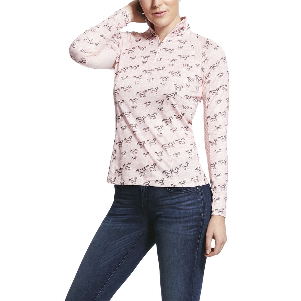 Ariat Sunstopper Long Sleeve Top 2.0 with 1/4 Zip Baselayer