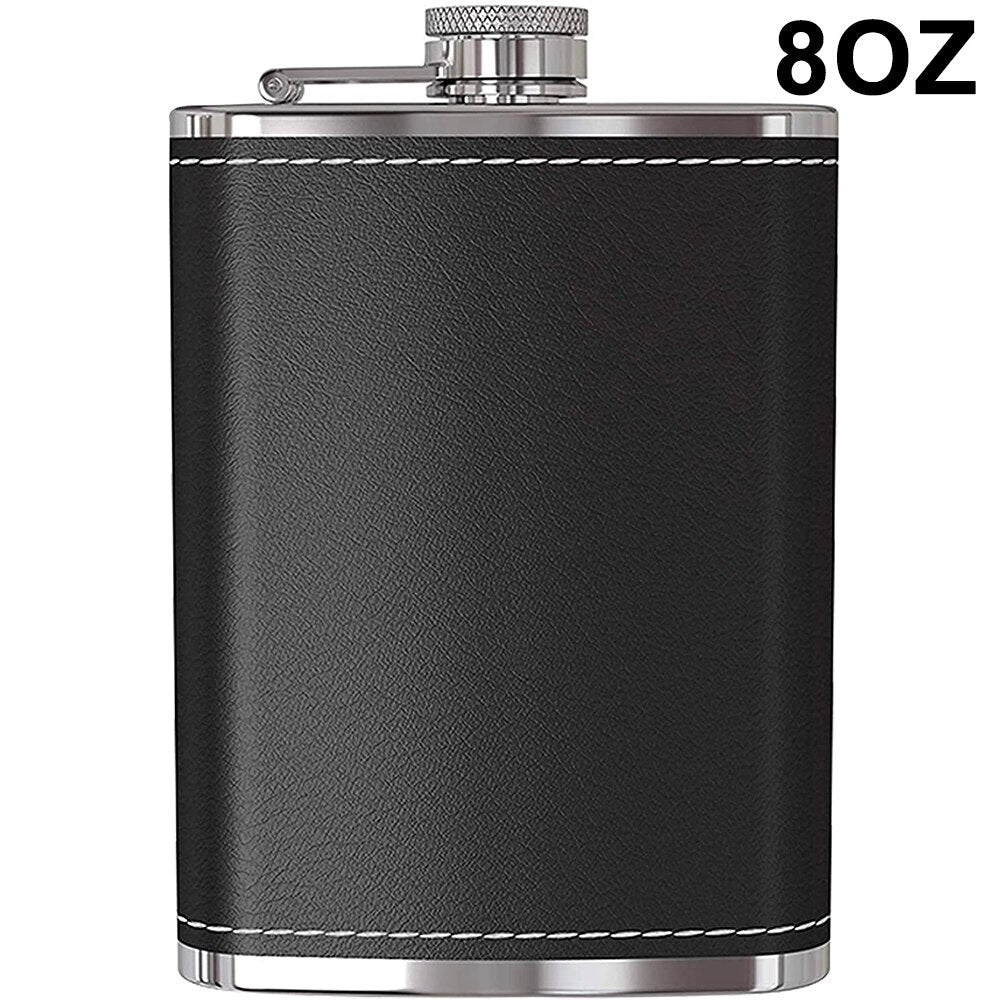 Leather Covered Hip Flask