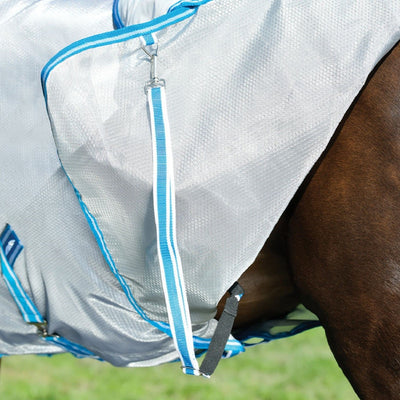 Weatherbeeta ComFiTec Hexi Shield Combo Cover - Silver/Teal Blue