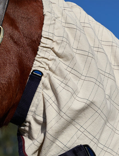 Weatherbeeta Cotton Summer Sheet - Scrunch Combo Beige/Navy/Burgundy