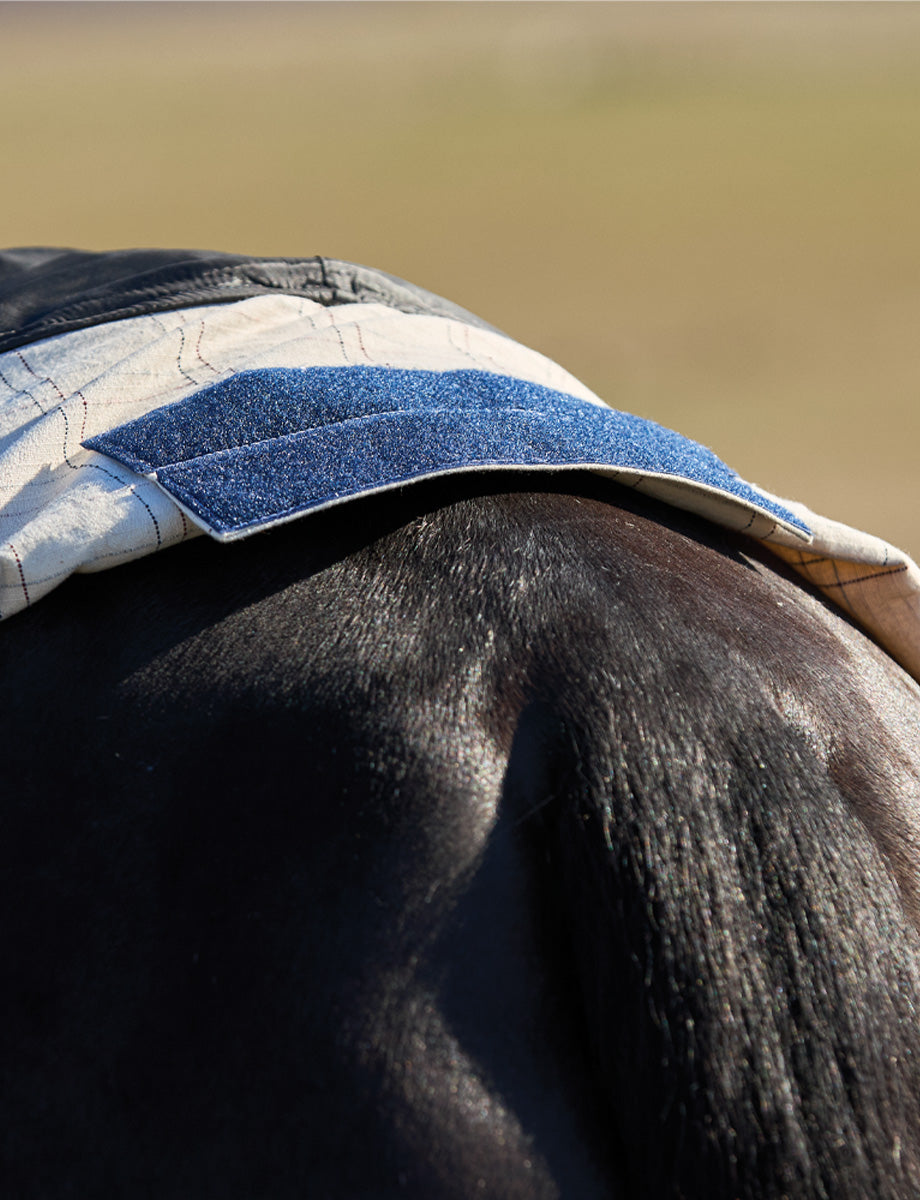 Weatherbeeta Cotton Summer Sheet - Scrunch Combo Beige/Navy/Burgundy