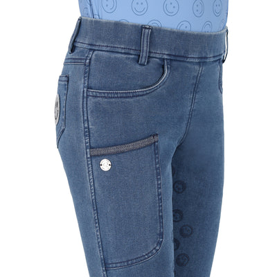 QHP Riding Tights Junior Full Grip - Rosalynn