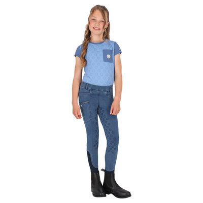 QHP Riding Tights Junior Full Grip - Rosalynn
