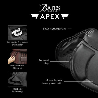 Bates Apex Jump Saddle