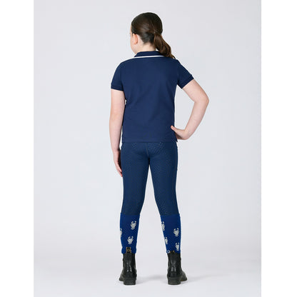 Dublin Kids Poppy Short Sleeve Polo Top - Naval Academy