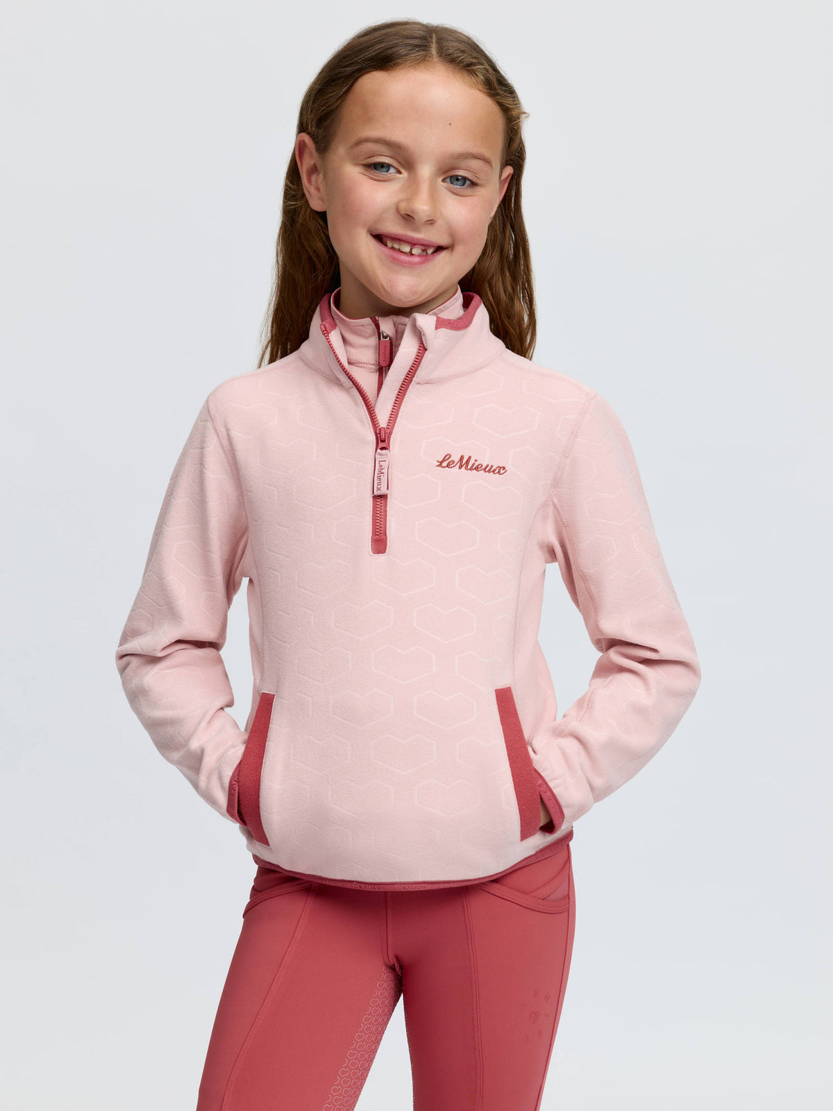 LeMieux Mini Maggie Heart Fleece Top