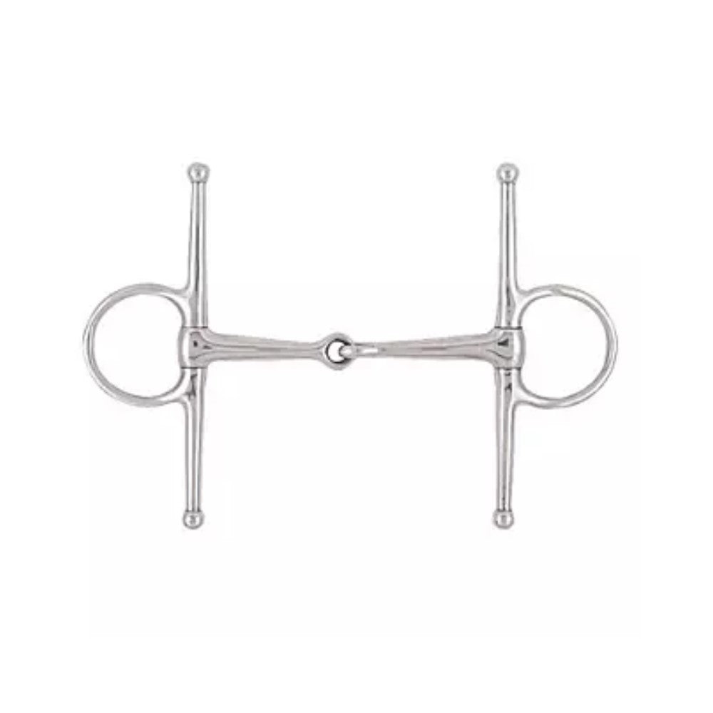 Korsteel Stainless Steel Jointed Full Cheek Eggbutt Snaffle Bit