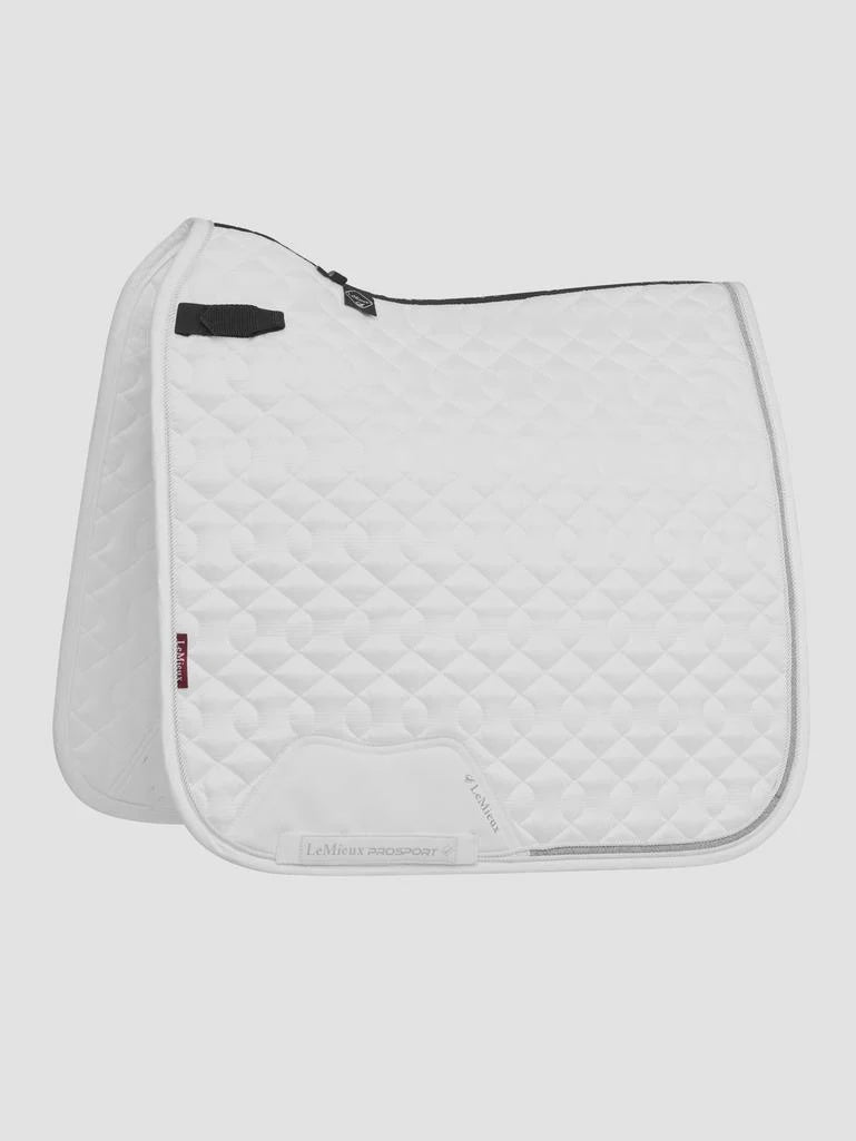 LeMieux Crystal Suede Dressage Square - White