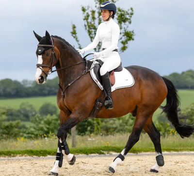 LeMieux Loire Close Contact Square Saddle Pad - White