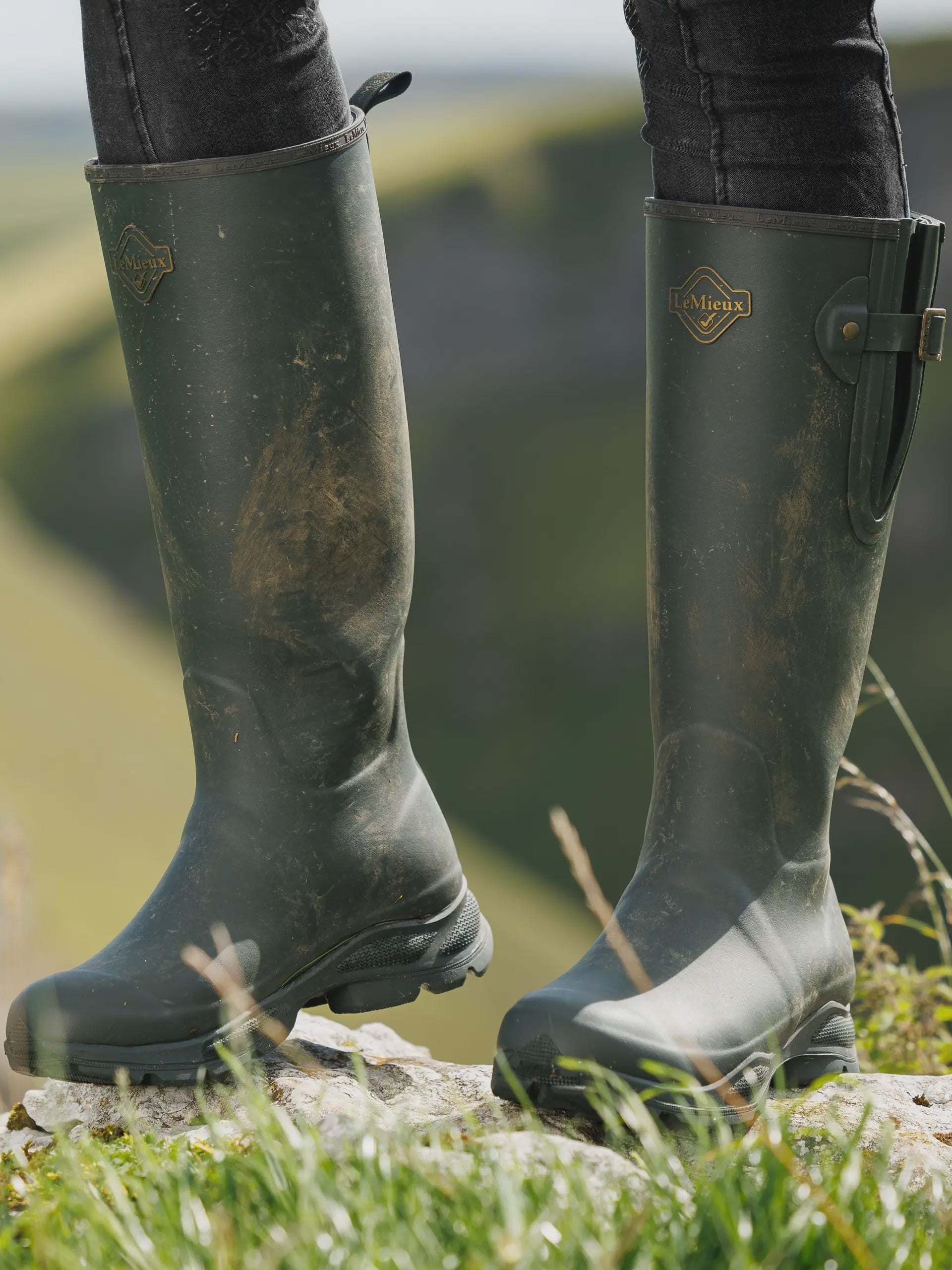 LeMieux Ultra Stride Wellington Boots - Oak