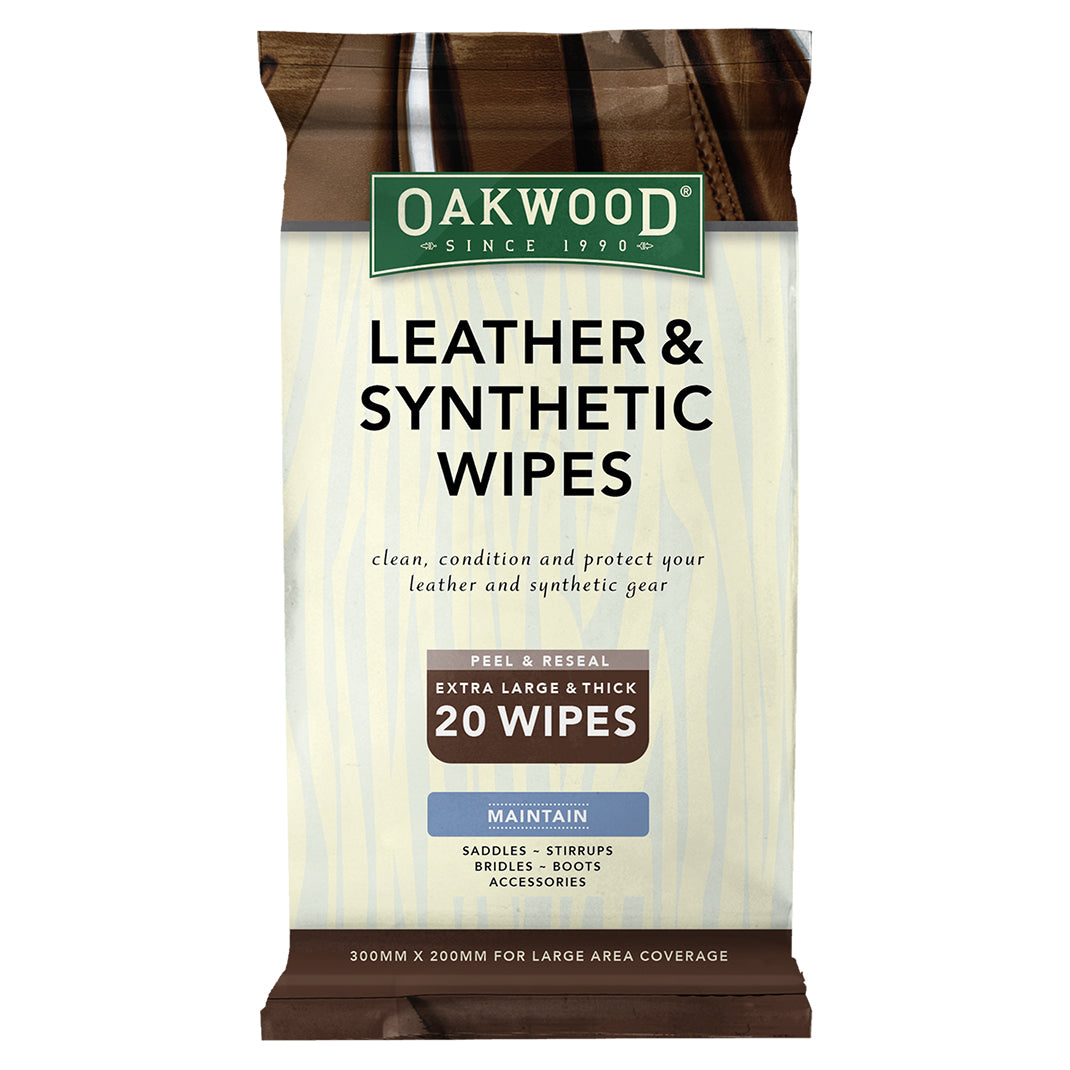 Oakwood Everyday Leather and Synthetic Wipes 20pk