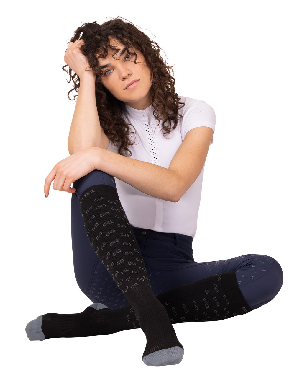 QHP ComPress TEQ Riding Socks