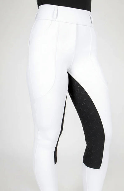BARE Sculpt Hybrid Riding Breeches - White/Black Seat