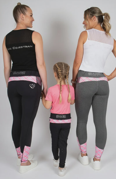 Bare Equestrian Youth Performance Riding Tights - Roseberry