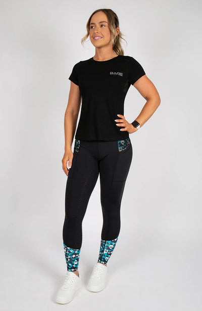 Bare Equestrian Performance Riding Tights - Geo
