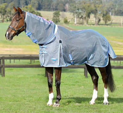 Weatherbeeta ComFiTec Ripshield Plus Combo Cover - Grey/Cornflower