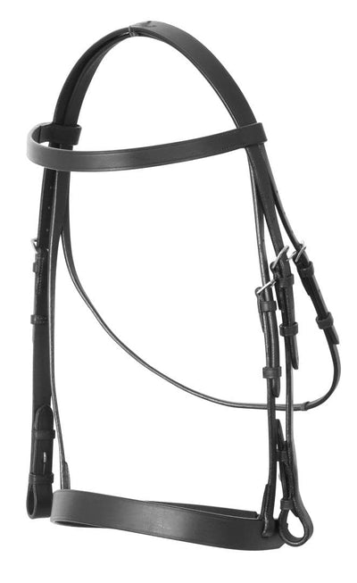 Cavallino Show Bridle with Leather Reins