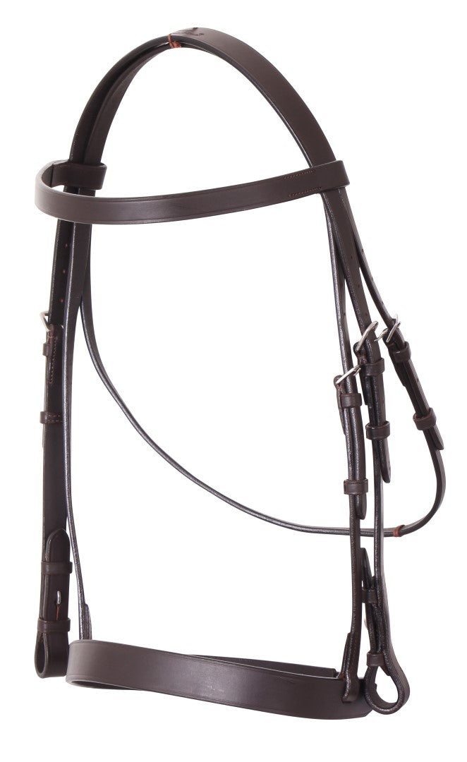 Cavallino Show Bridle w Leather Reins