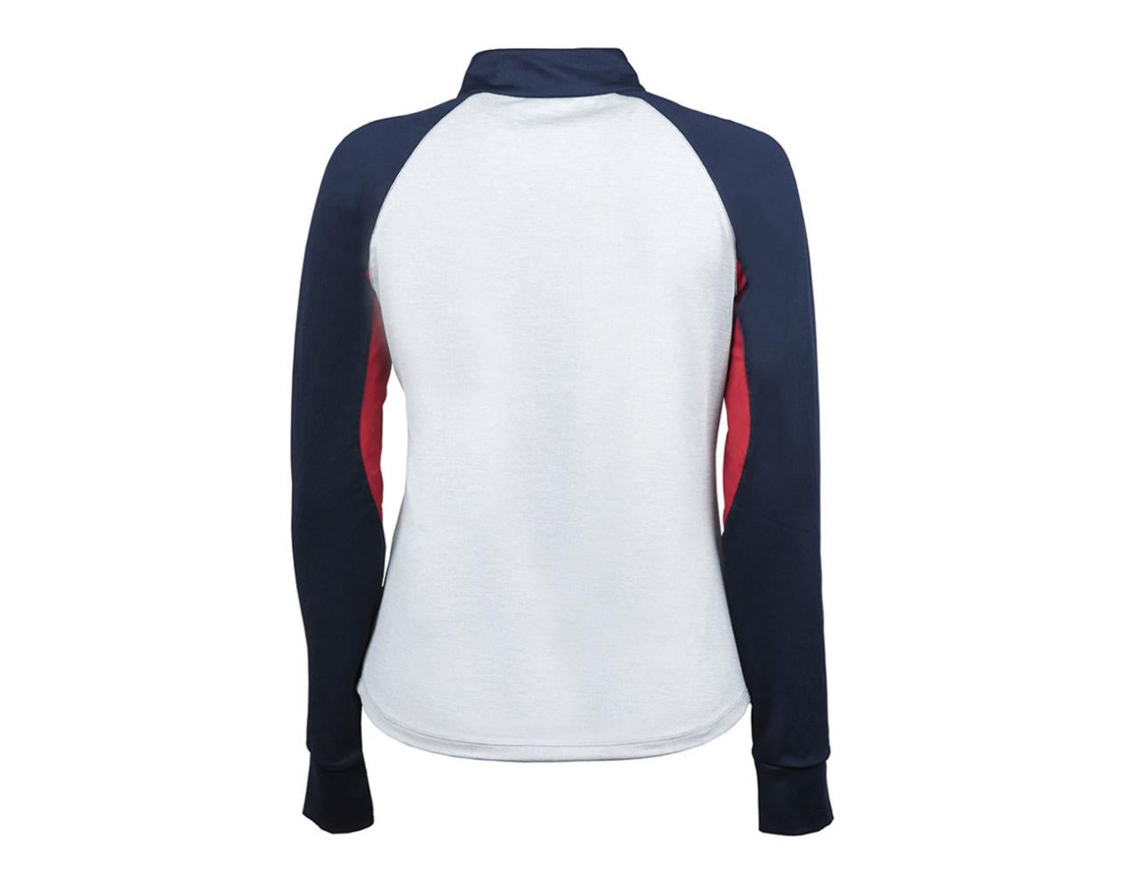 Dublin Iris Colour Block 1/4 Zip Long Sleve Top