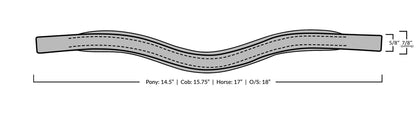 Flexible Fit Clear Crystal Mid Wave Browband