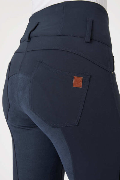 Horze Tara Women's High Waist Breeches with Leather Full Seat