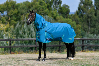 Weatherbeeta Green-Tec 1200D Detach-A-Neck Lite Plus - Dragonfly Blue