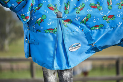 Weatherbeeta ComFiTec Essential Combo Neck Medium over - Turtle Print