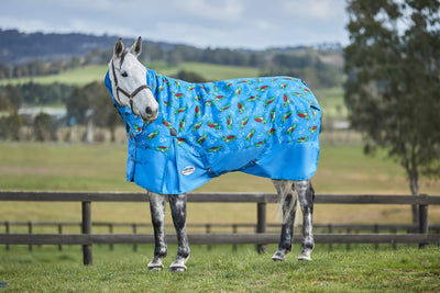 Weatherbeeta ComFiTec Essential Combo Neck Medium over - Turtle Print