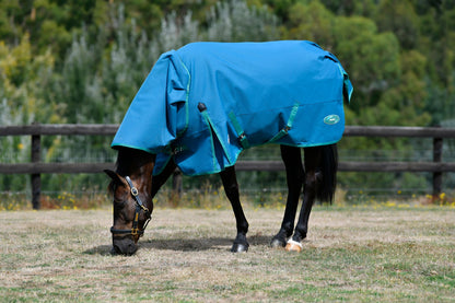 Weatherbeeta Green-Tec 1200D Detach-A-Neck Lite Plus - Dragonfly Blue