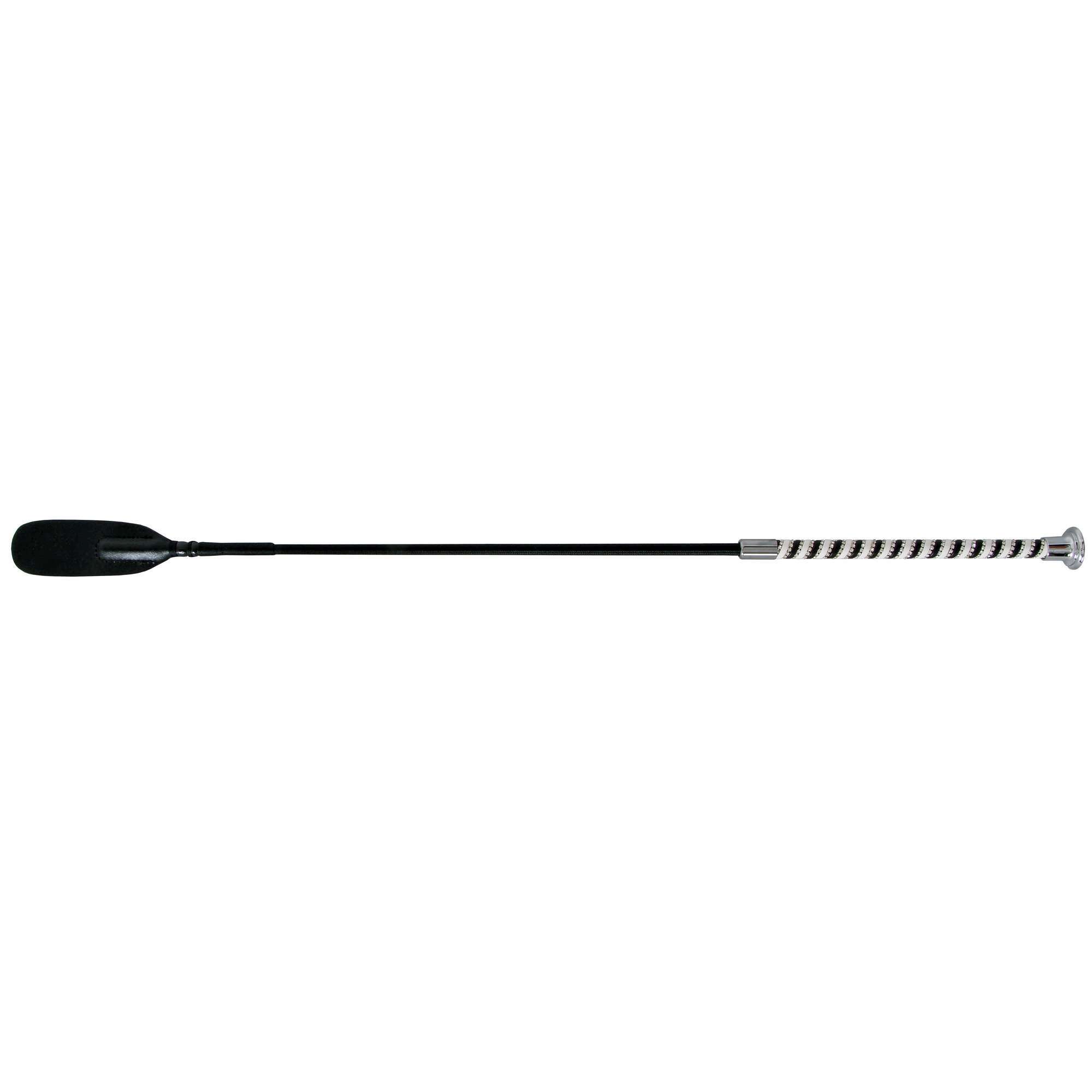 Blue Tag Diamante Grip Riding Whip