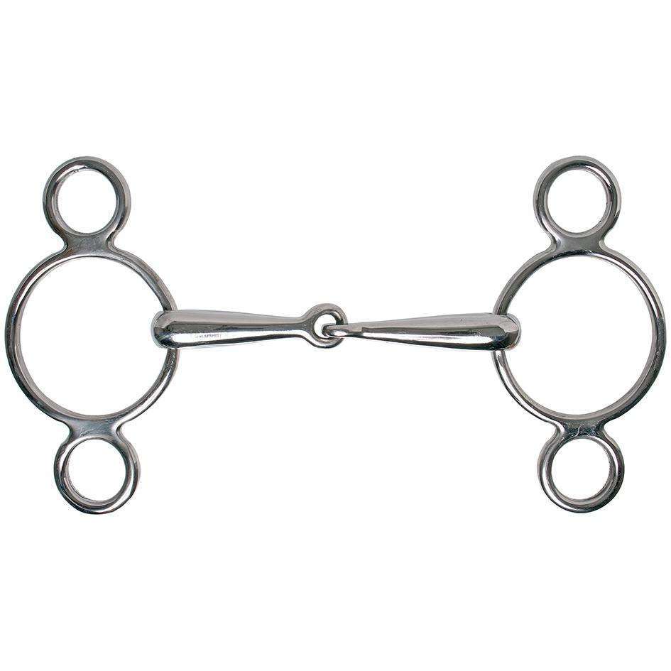 Blue Tag SS Showjumping Dutch Gag 3 Ring Bit