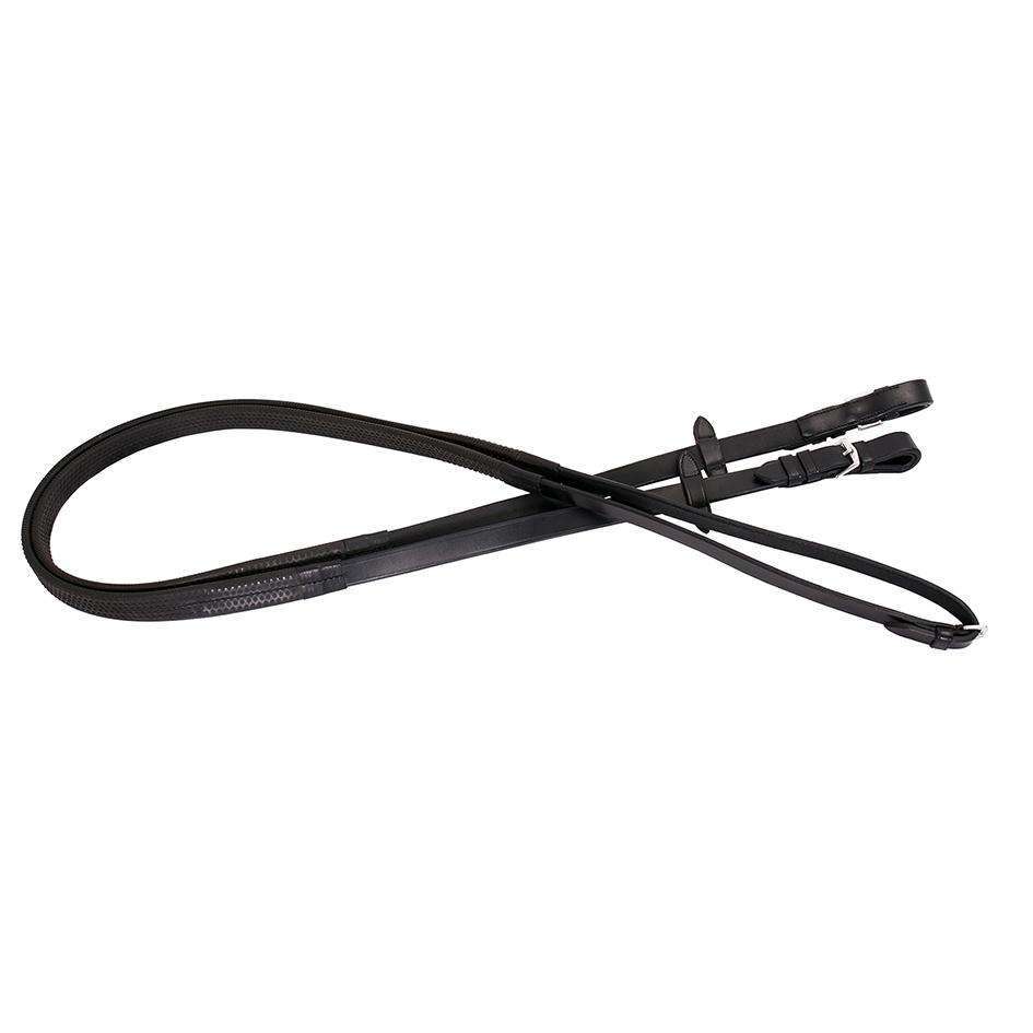 Platinum Wide Rubber Grip Reins